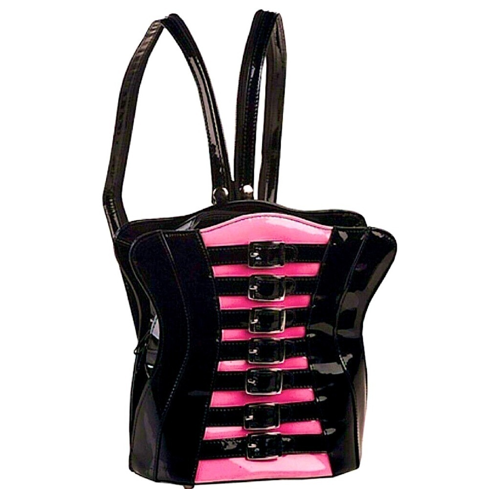 ROEBUCK LONDON BUSTIER corset goth bag emo alt punk